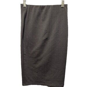 Forever 21 Women’s Black Pencil Skirt – Size Small, Textured Straight Fit